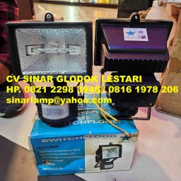 Lampu Sorot Sensor Gerak Halogen 150 Watt PIR Infrared Motion Sensor